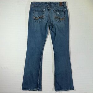 BKE Sabrina Bootcut Jeans Y2K Blue Distressed Denim Women's Medium Wash Size 31